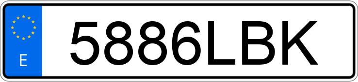 Numer rejestracyjny 5886LBK posiada PEUGEOT 208