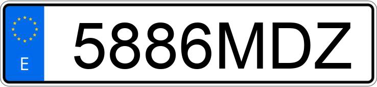 Numer rejestracyjny 5886MDZ posiada AUDI Q5 SPORTBACK