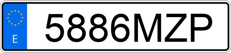 Numer rejestracyjny 5886MZP posiada AUDI Q5 SPORTBACK