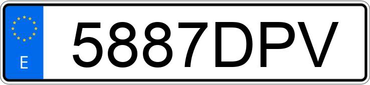 Numer rejestracyjny 5887DPV posiada ALFA ROMEO 147