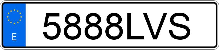 Numer rejestracyjny 5888LVS posiada KIA RIO