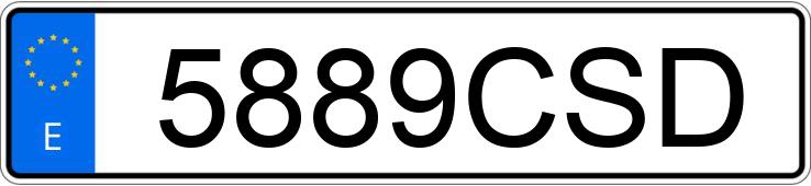 Numer rejestracyjny 5889CSD posiada PEUGEOT 206 Numer rejestracyjny 5889CSD posiada PEUGEOT 206