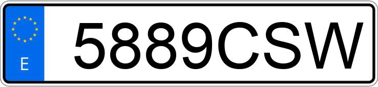 Numer rejestracyjny 5889CSW posiada OPEL CORSA