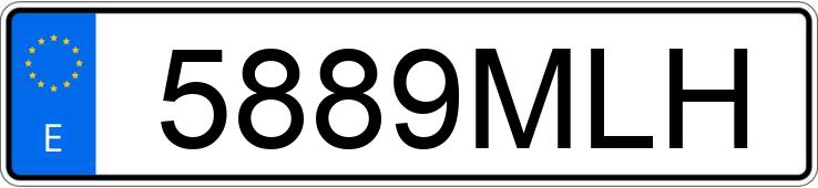 Numer rejestracyjny 5889MLH posiada FIAT 500