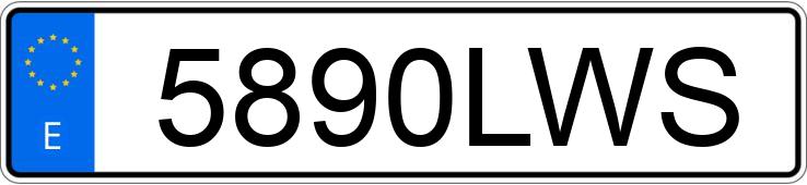 Registreringsnummeret 5890LWS har PORSCHE 718 CAYMAN