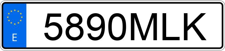 Numer rejestracyjny 5890MLK posiada MERCEDES A (177)
