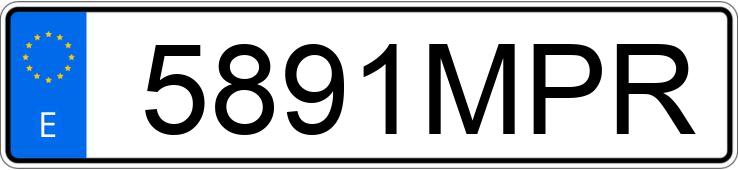 Numer rejestracyjny 5891MPR posiada BMW SERIE 2