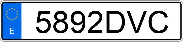 Numer rejestracyjny 5892DVC posiada BMW SERIE 3