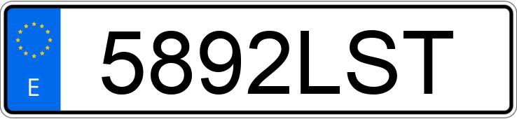 Numer rejestracyjny 5892LST posiada BMW SERIE 1