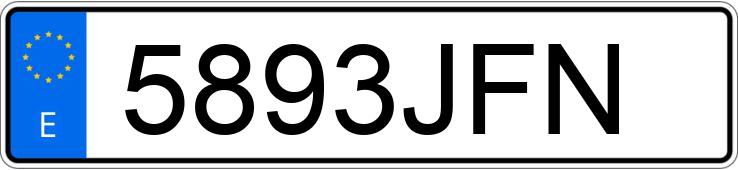 Numer rejestracyjny 5893JFN posiada SEAT LEON