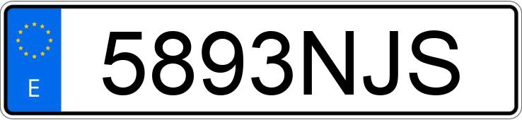 Numer rejestracyjny 5893NJS posiada HYUNDAI SANTA FE