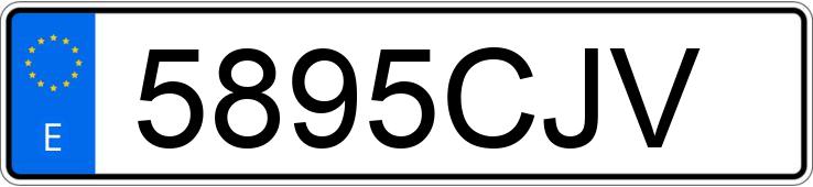 Numer rejestracyjny 5895CJV posiada OPEL VECTRA