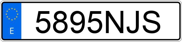 Numer rejestracyjny 5895NJS posiada JAC I75