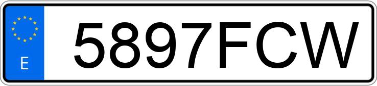 Numer rejestracyjny 5897FCW posiada CHRYSLER 300 C