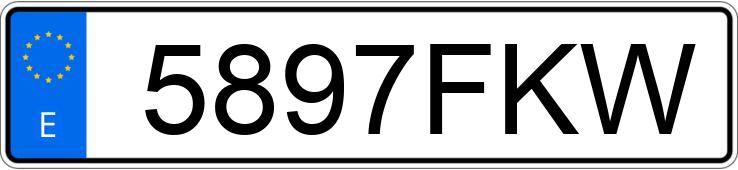 Numer rejestracyjny 5897FKW posiada MERCEDES C (203)