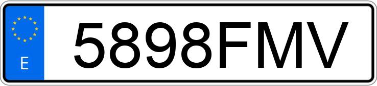 Numer rejestracyjny 5898FMV posiada BMW SERIE 3 Numer rejestracyjny 5898FMV posiada BMW SERIE 3