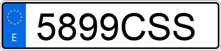 Registreringsnummeret 5899CSS har MERCEDES SLK (170-171)