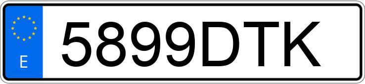 Numer rejestracyjny 5899DTK posiada FIAT STILO