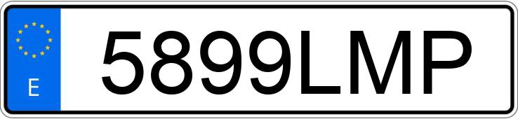 Numer rejestracyjny 5899LMP posiada HONDA SH 125I