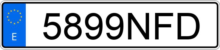 Numer rejestracyjny 5899NFD posiada MERCEDES GLC (254)