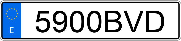 Numer rejestracyjny 5900BVD posiada AUDI A3