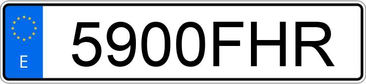 Numer rejestracyjny 5900FHR posiada NISSAN PRIMASTAR