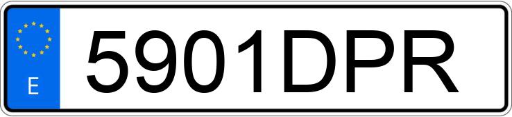 Numer rejestracyjny 5901DPR posiada MERCEDES CLS (219)