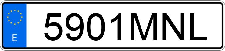 Numer rejestracyjny 5901MNL posiada MG ZS Numer rejestracyjny 5901MNL posiada MG ZS