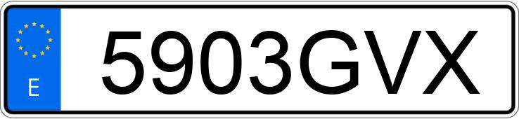Numer rejestracyjny 5903GVX posiada HONDA CR-V