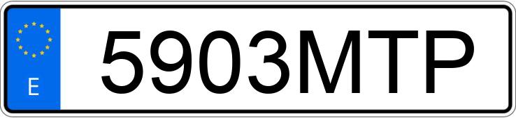Numer rejestracyjny 5903MTP posiada DACIA SANDERO