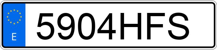 Numer rejestracyjny 5904HFS posiada OPEL MERIVA