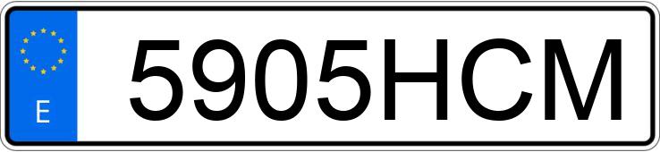 Numer rejestracyjny 5905HCM posiada SEAT EXEO