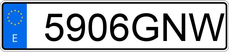 Numer rejestracyjny 5906GNW posiada SEAT IBIZA Numer rejestracyjny 5906GNW posiada SEAT IBIZA