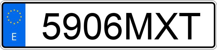 Numer rejestracyjny 5906MXT posiada VOLKSWAGEN GOLF
