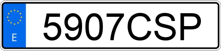 Numer rejestracyjny 5907CSP posiada OPEL CORSA