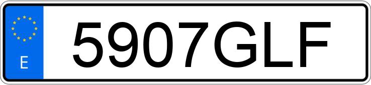 Numer rejestracyjny 5907GLF posiada AUDI A4