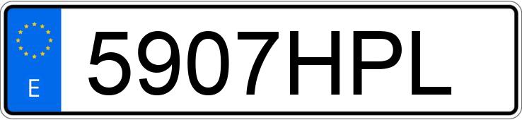 Numer rejestracyjny 5907HPL posiada FORD FIESTA