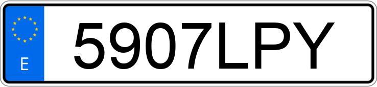 Numer rejestracyjny 5907LPY posiada SEAT LEON