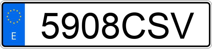 Numer rejestracyjny 5908CSV posiada BMW SERIE 7