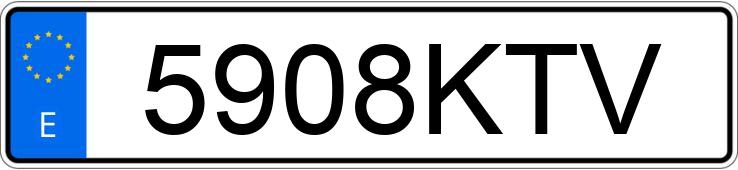 Numer rejestracyjny 5908KTV posiada FORD FOCUS