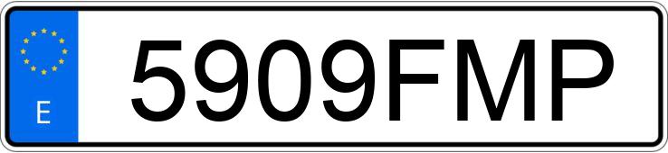 Numer rejestracyjny 5909FMP posiada MINI MINI