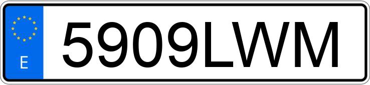 Numer rejestracyjny 5909LWM posiada SEAT LEON Numer rejestracyjny 5909LWM posiada SEAT LEON