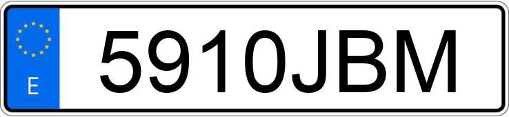 Numer rejestracyjny 5910JBM posiada SEAT MII Numer rejestracyjny 5910JBM posiada SEAT MII