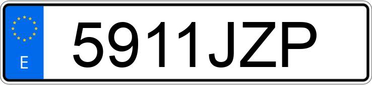 Numer rejestracyjny 5911JZP posiada PORSCHE CAYENNE