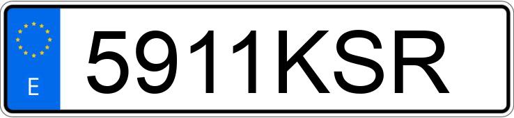 Numer rejestracyjny 5911KSR posiada VOLKSWAGEN GOLF