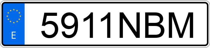 Numer rejestracyjny 5911NBM posiada BYD SEAL