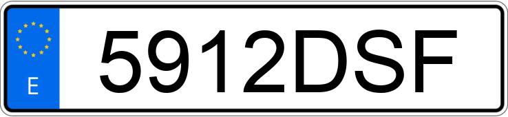 Numer rejestracyjny 5912DSF posiada BMW SERIE 5