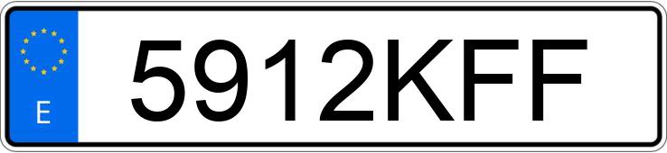 Numer rejestracyjny 5912KFF posiada SKODA FABIA