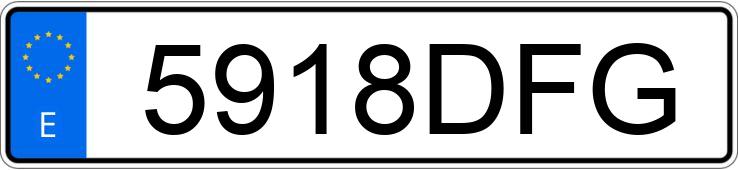 Numer rejestracyjny 5918DFG posiada CITROEN XSARA