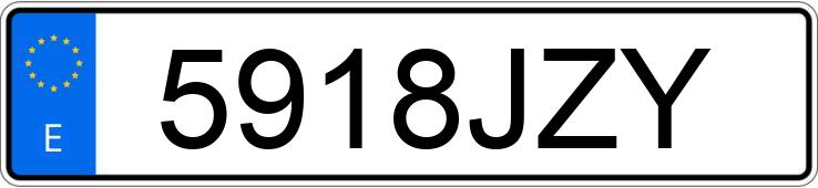 Numer rejestracyjny 5918JZY posiada TOYOTA RAV4